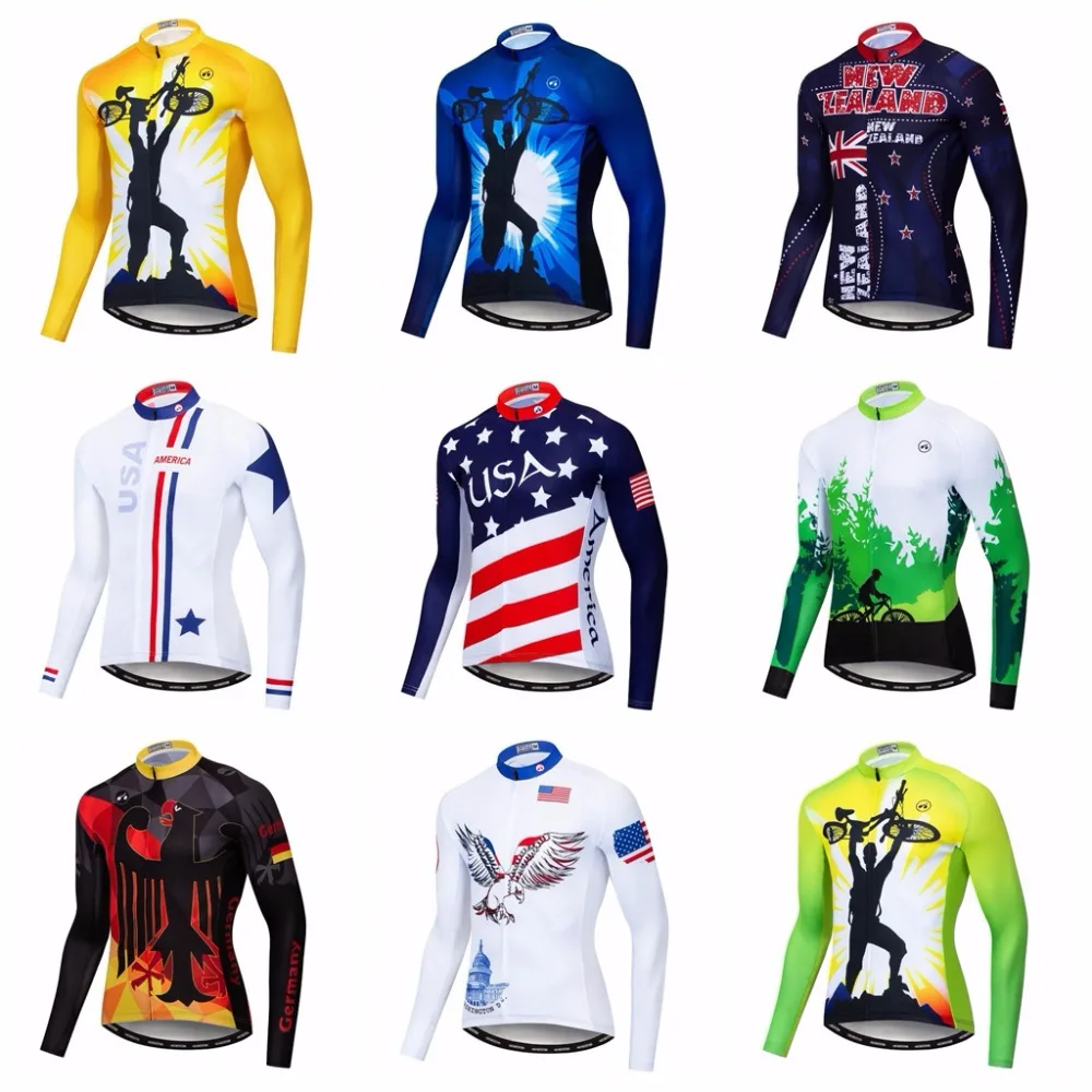 2019 cyclingn длинный Джерси Мужской горный велосипед осень Pro MTB велосипедные рубашки