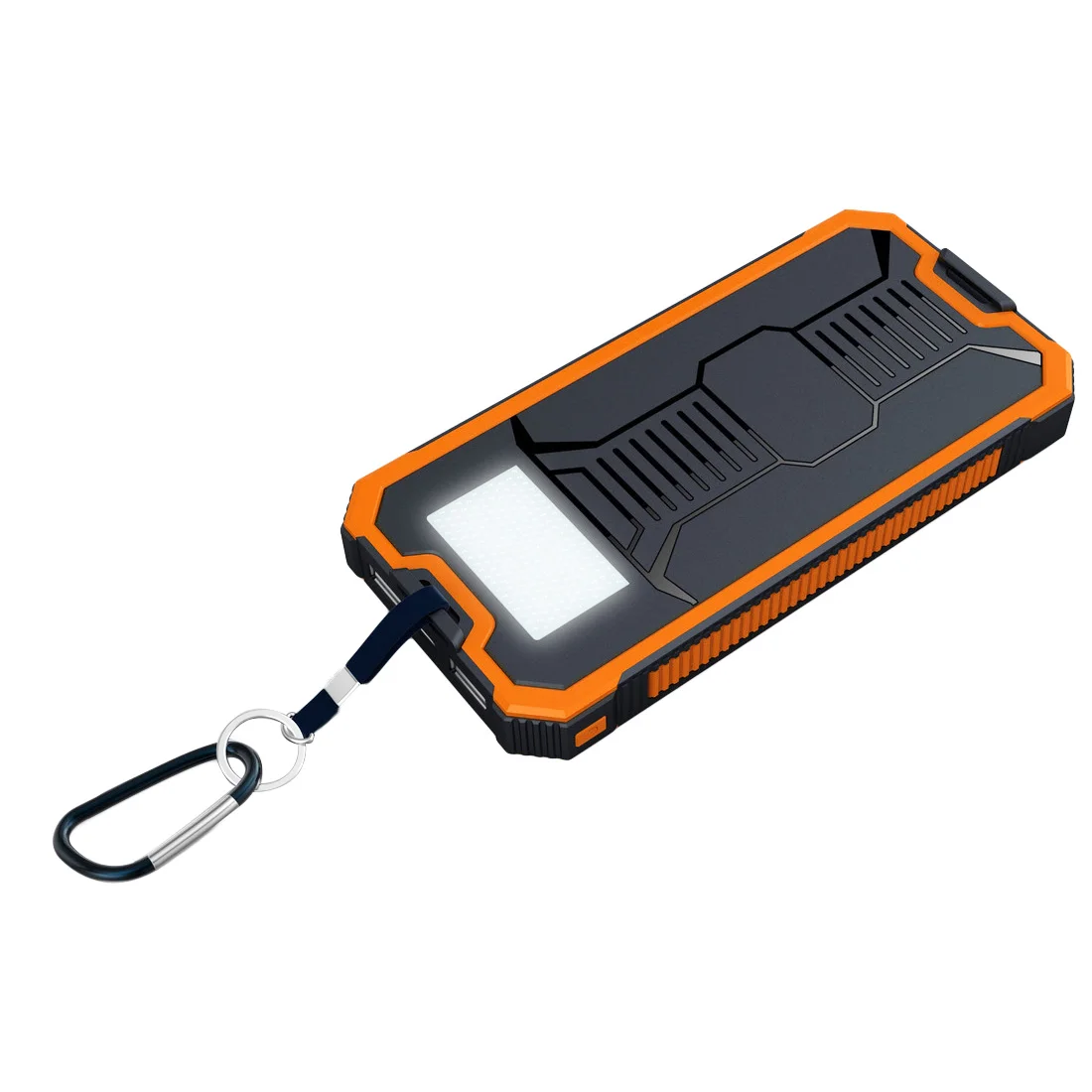 Коробка с двойным USB 18650, чехол для внешнего аккумулятора, портативный солнечный мобильный источник питания, комплект без батареи, светодиодная солнечная панель, зарядное устройство для хранения - Цвет: Orange