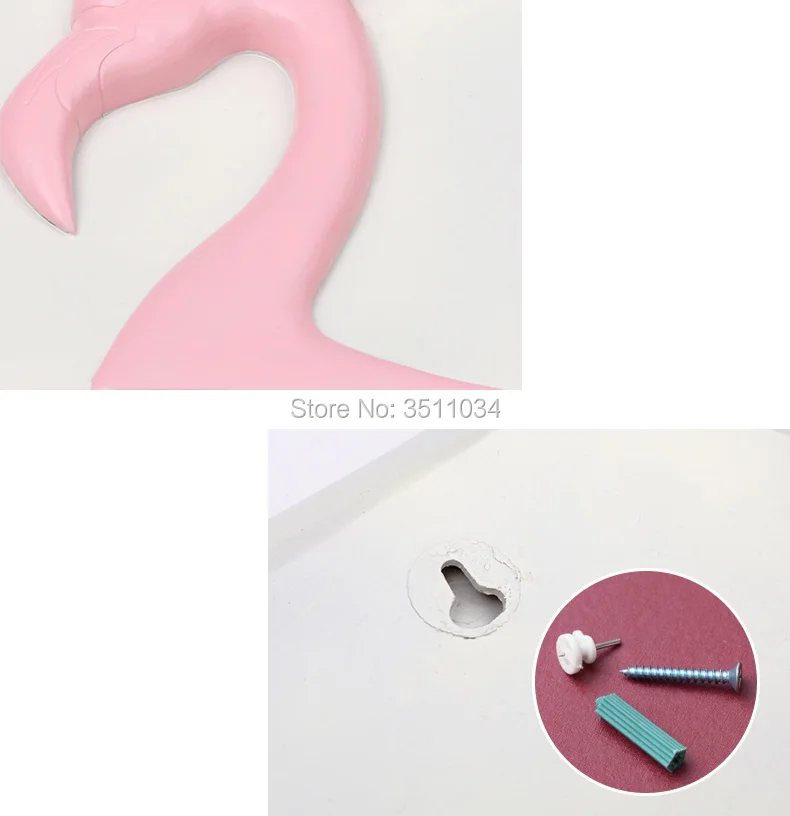 

Princess wall hanging animal hanging decor wall Pink Flamingo originality personality living room decoration painting