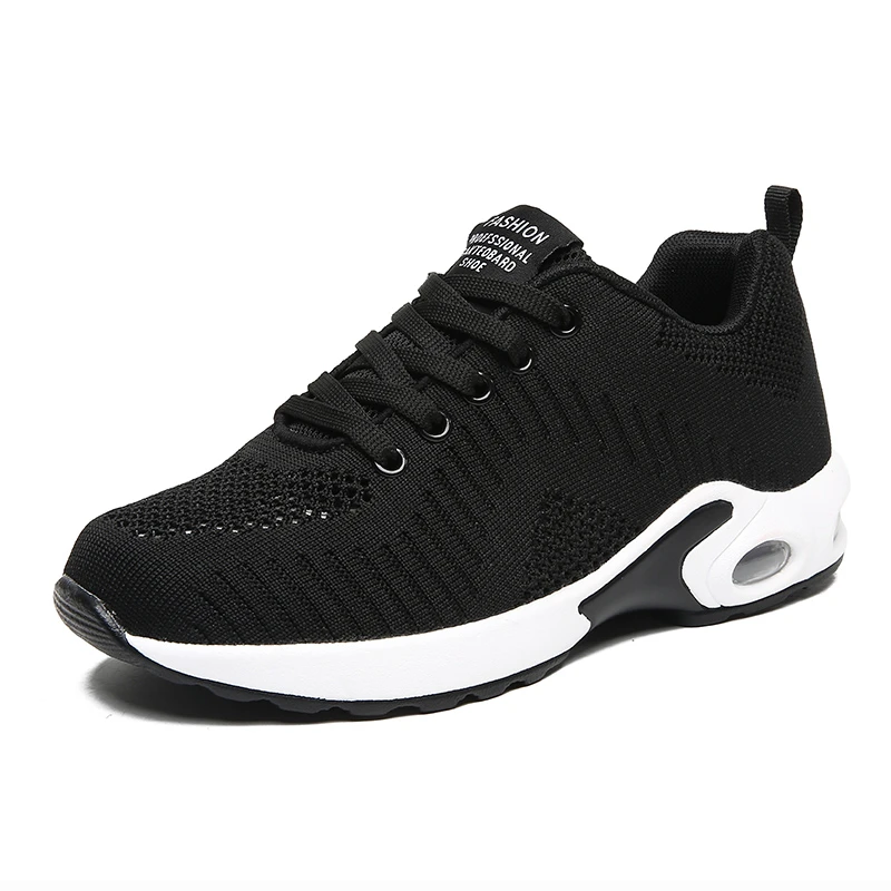 women black sneakers Дышащие женские кроссовки; обувь для бега; спортивная обувь для девочек; женская обувь; chaussures femme; кроссовки для бега; Zapatos De Mujer - Цвет: women black sneakers