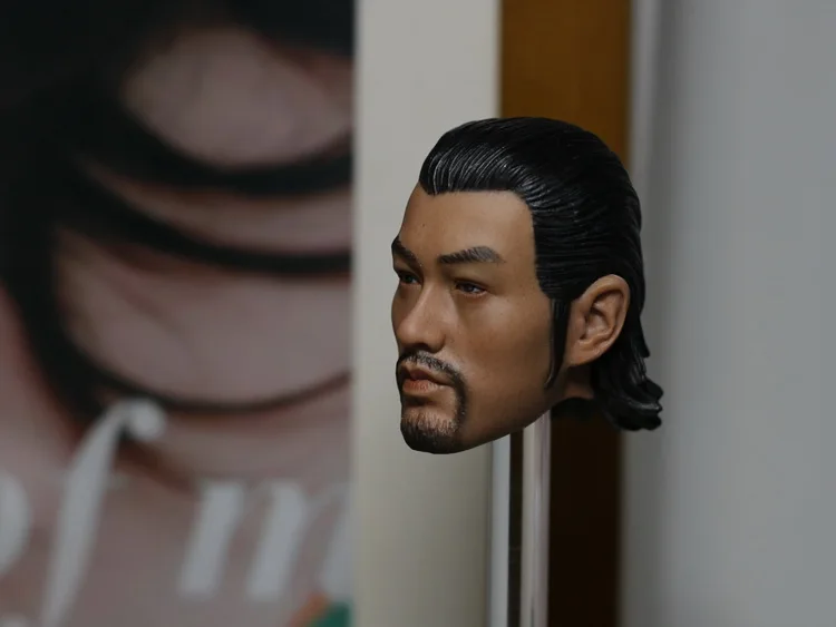 1/6 Scale Male Head Sculpt Kung Fu Danny Kwok Kwan Chan Rogue Scorpion Mix with Hat and Ax Model Toys for 12'' Man Figure | Игрушки и