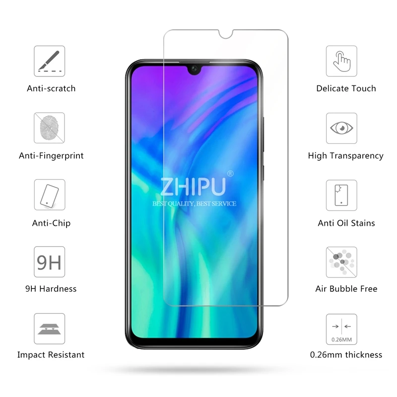 Закаленное стекло для huawei Honor 10i Защитное экрана 2.5D 9H закаленное 20 Lite защитная