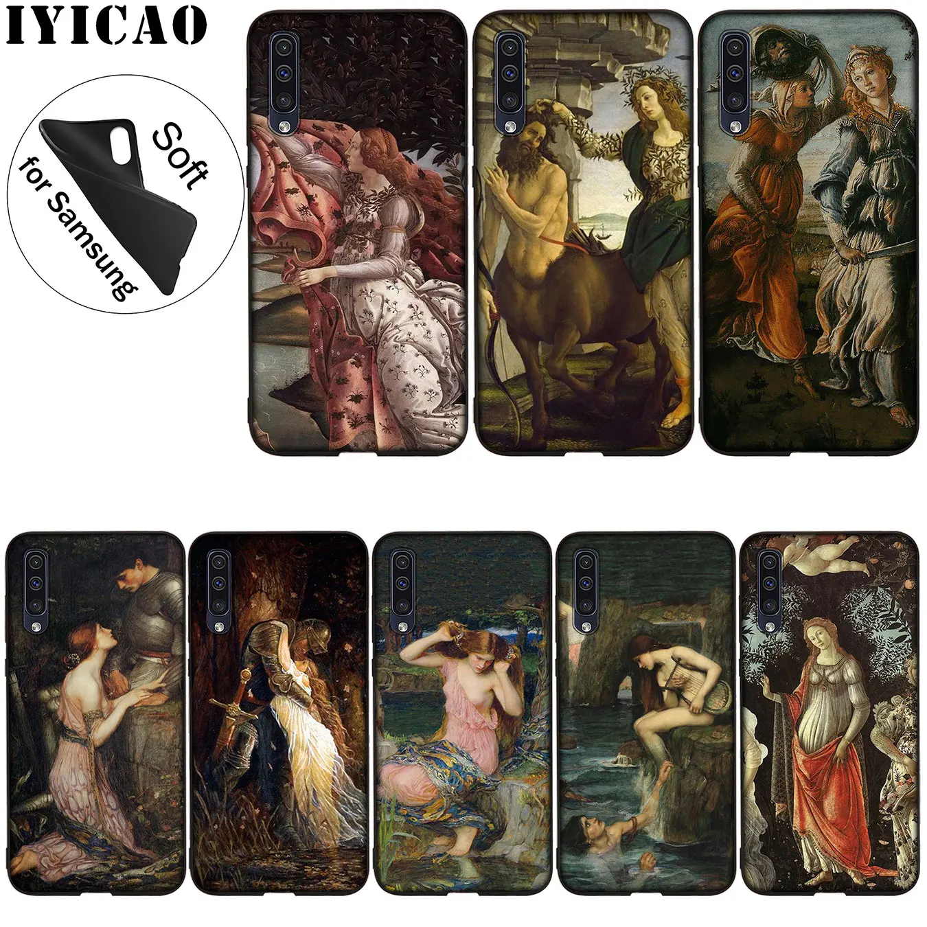 Художественные картины Рождение Венеры Мягкий силиконовый чехол для Samsung Galaxy A70