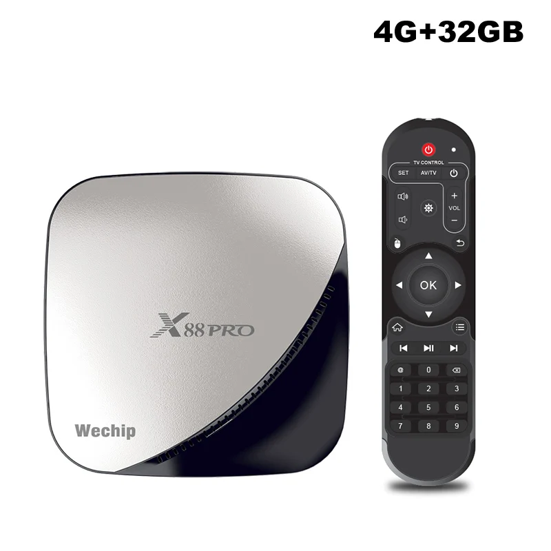 wechip x88 pro 4g32g X88 PRO Smart tv Box Android 9,0 4K Rockchip RK3318 Четырехъядерный 4 Гб 64 Гб 2,4G/5G WiFi Smart tv BOX 2 Гб 16 Гб медиаплеер PK x96max - Цвет: wechip x88 pro 4g32g