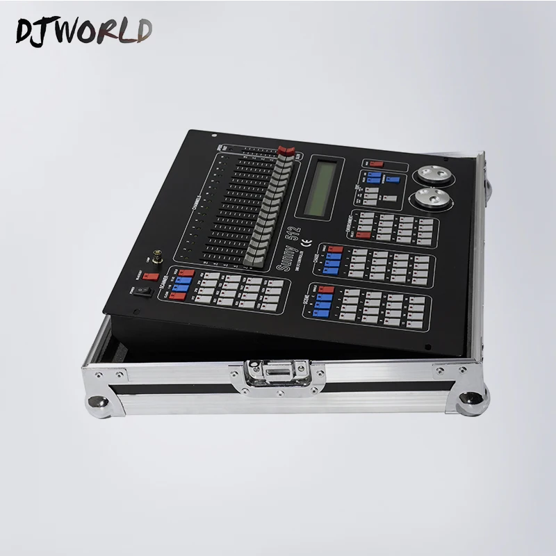 Sunny512 каналы DMX512 контроллер с Flightcase DJ диско сценические световые консоли