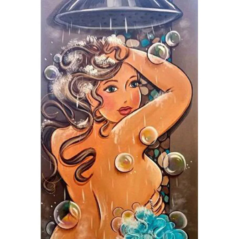 100% 5D diy Daimond Painting 3D beauty woman diamond painting rhinestones embroidery &quotColor painting&quot TF2030 | Дом и сад