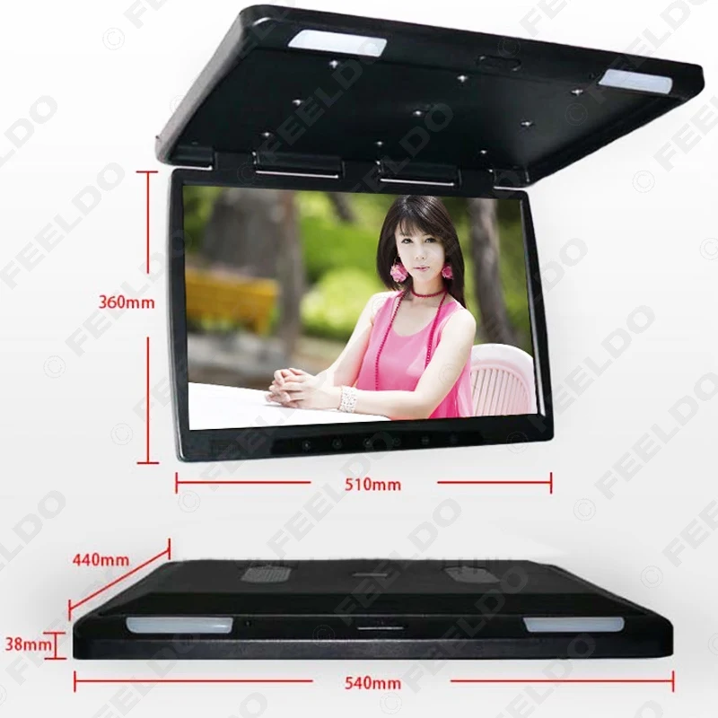 Автомобиль 22 дюймов сенсорная кнопка Flipdown на тонкопленочных транзисторах