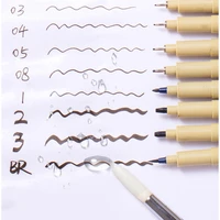 4pcsset pigma micron needle pen drawing pen lot 005 01 02 03 04 05 08 br art markers graphic design