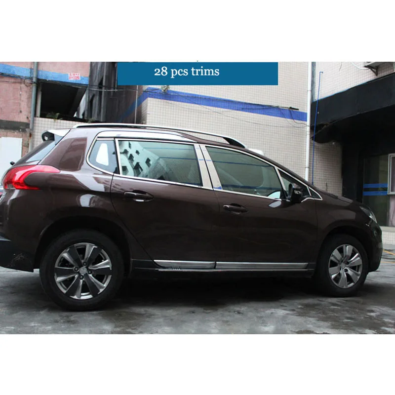Стеклоподъемник lsrtw2017 304 из нержавеющей стали для peugeot 2008 2013 2014 2015 2016 2017|trim|trim car |