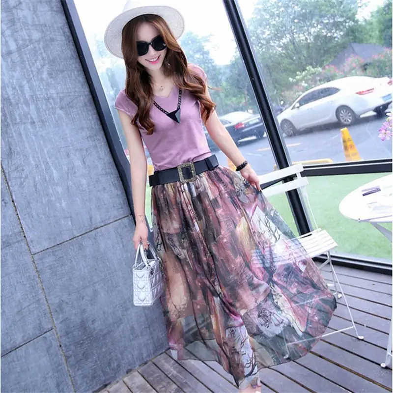 Женский Повседневный костюм Однотонная футболка с V-образным вырезом и