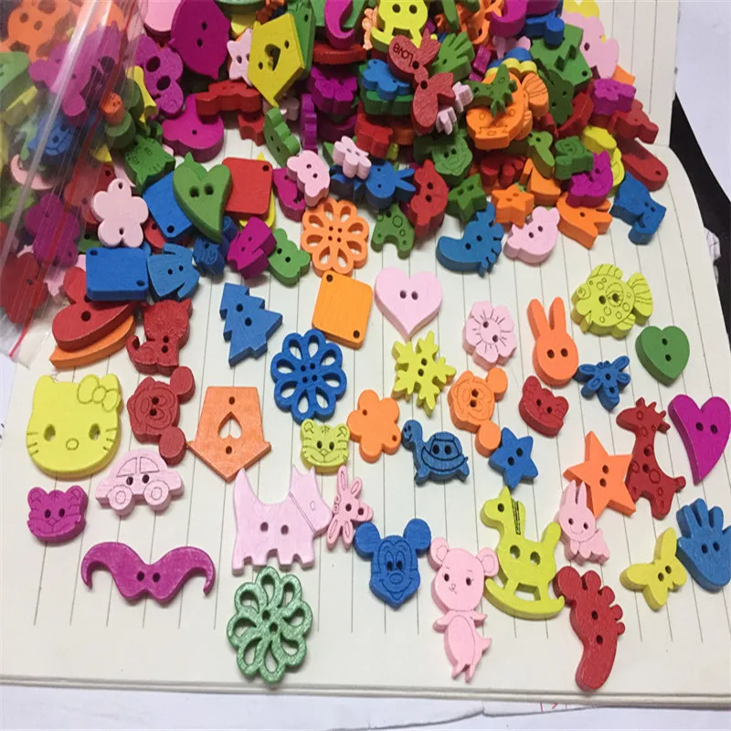 Деревянные швейные пуговицы для одежды декоративные ручные аксессуары