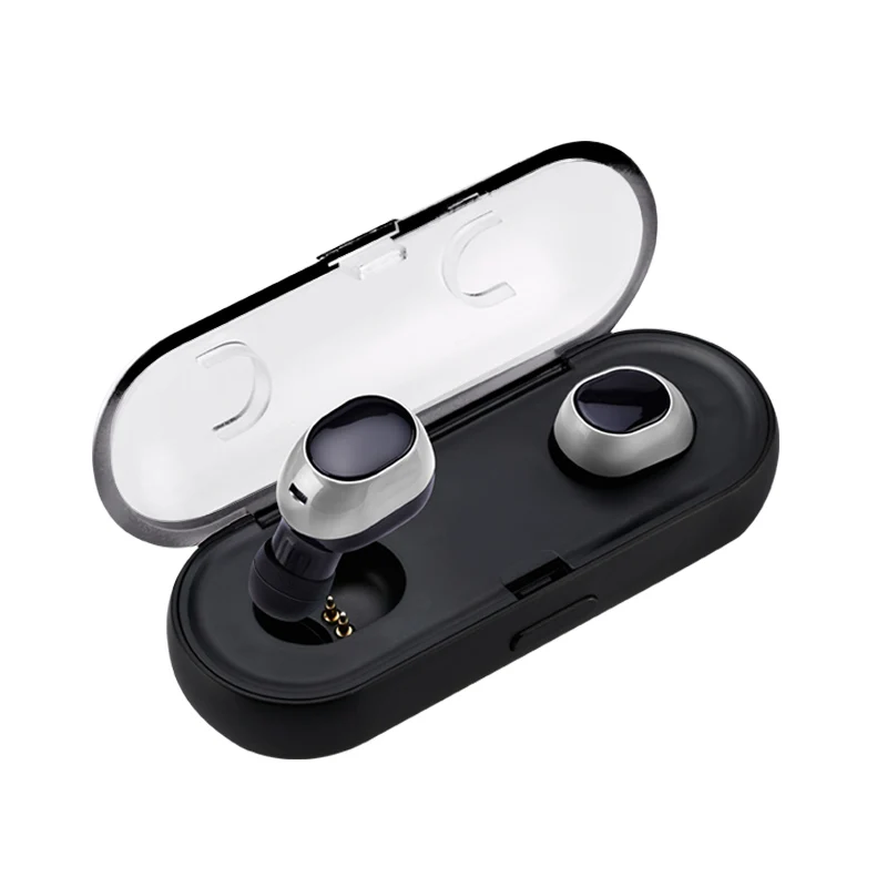 Настоящие беспроводные наушники мини TWS Bluetooth гарнитура стерео с зарядным боксом