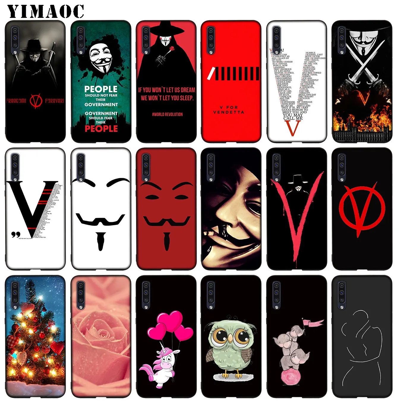 YIMAOC V для Вендетта мягкий силиконовый чехол из ТПУ Samsung Galaxy A70 A60 A50 A40 A30 A20 A10 A50S A40S A30S