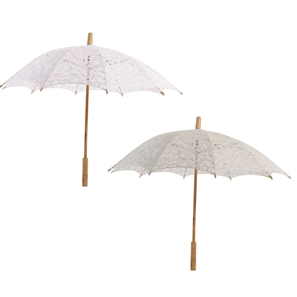 Long handle umbrella Lace sun Princess Palace Flower Umbrella sunscreen beach Photo Photography wedding | Дом и сад