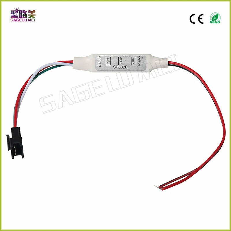 

Светодиодная лента 5050 WS2811 ws2812b, мини-контроллер RGB с 3 клавишами, светодиодный светильник, 1 шт.