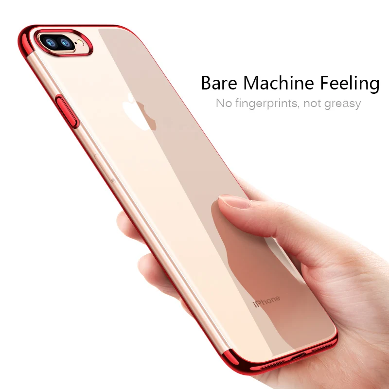 MOUSEMI Защитные чехлы для iPhone 7 8 6 6s Plus X Роскошные Мягкие силиконовые ТПУ на защитная