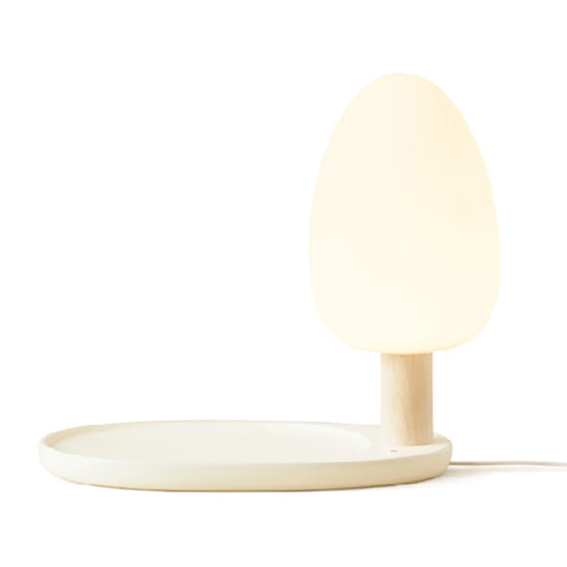 Настольная лампа с беспроводным зарядным устройством зарядка через USB 3 яркости