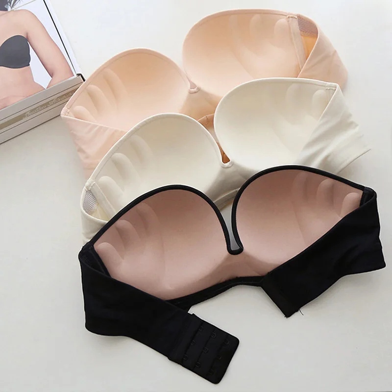 Strapless Bra Women Invisible Strapless Bra Anti-slip Sexy Push Up Bras Wireless Girls Fashion Underwear Women