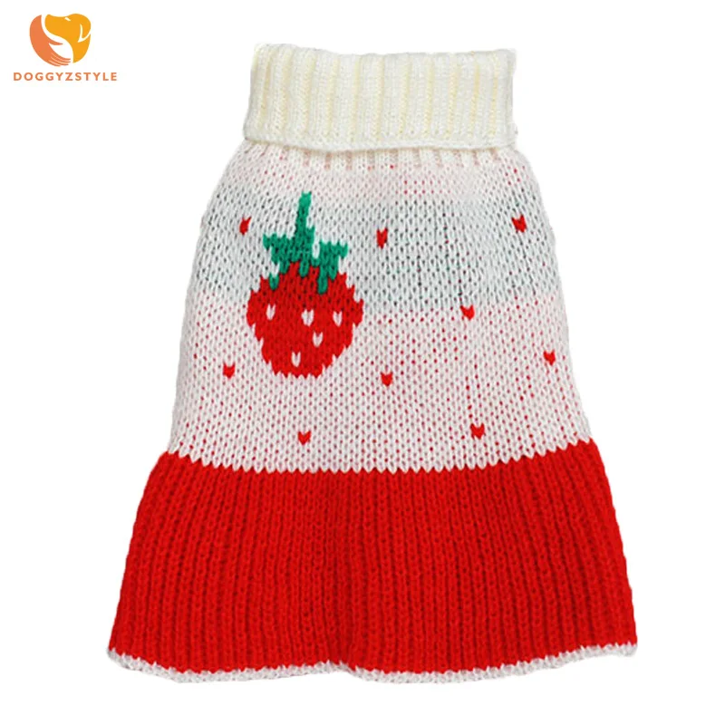 Шерстяное платье-свитер с принтом теплое осенне-зимнее вязаное платье