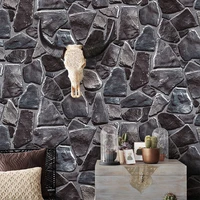 3d stereo imitation stone vintage wallpaper restaurant cafe pvc waterproof creative background wall papers for walls 3 d decor