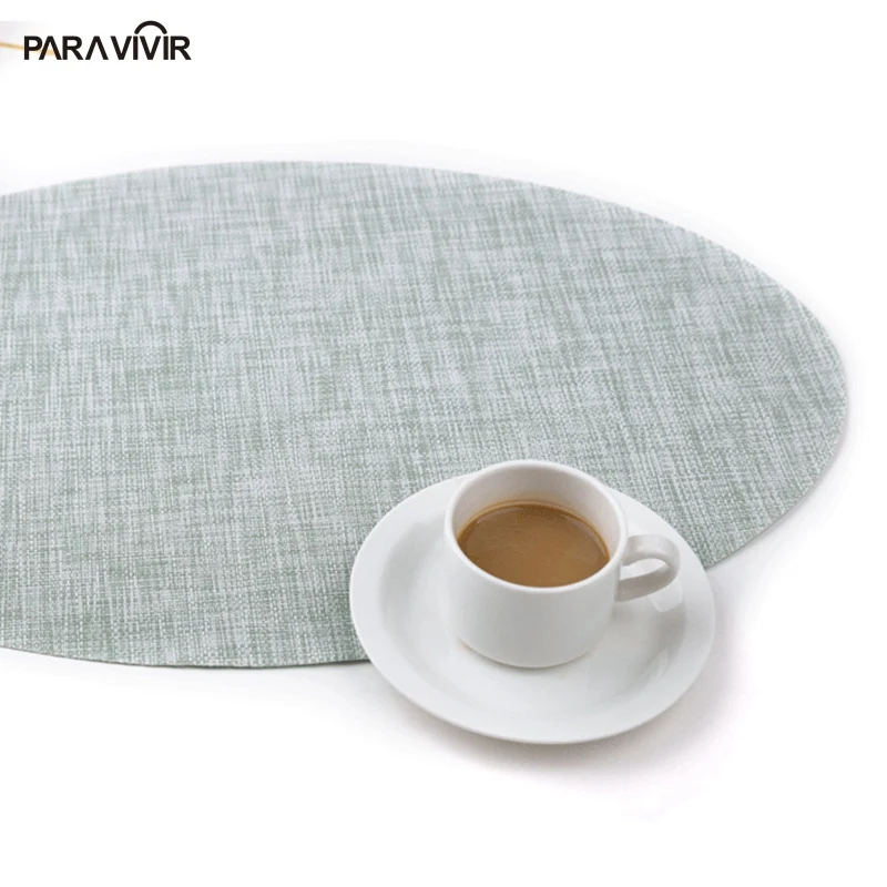 45X30 см овальные подушечки и коврики Нескользящая изоляция обеденный стол Европа