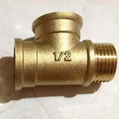 Лот 2 тройник 3 ходовой латунный фитинг соединитель 1/" BSP Female x 1/8" BSP female x 1/" BSP Female резьба для воды, топлива, газа