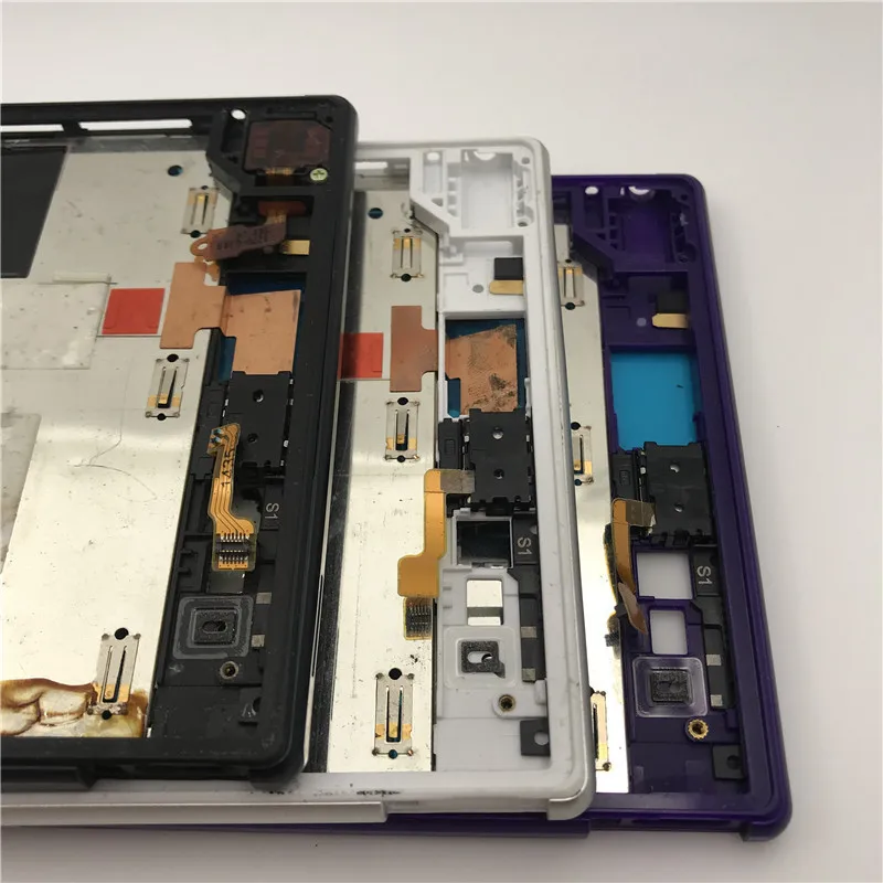 Оригинальная средняя передняя рамка для Sony Xperia Z Ultra XL39h XL39 C6802 C6806 C683 Корпус