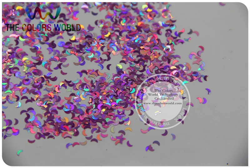 Фотографические лазерные голографические блестки персикового цвета размер 3 мм