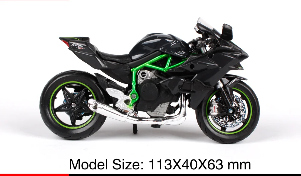 MAISTO 1:18 Kawasaki Ninja H2R H2 R Мотоцикл Велосипед литья под давлением модель игрушки в коробке 15931