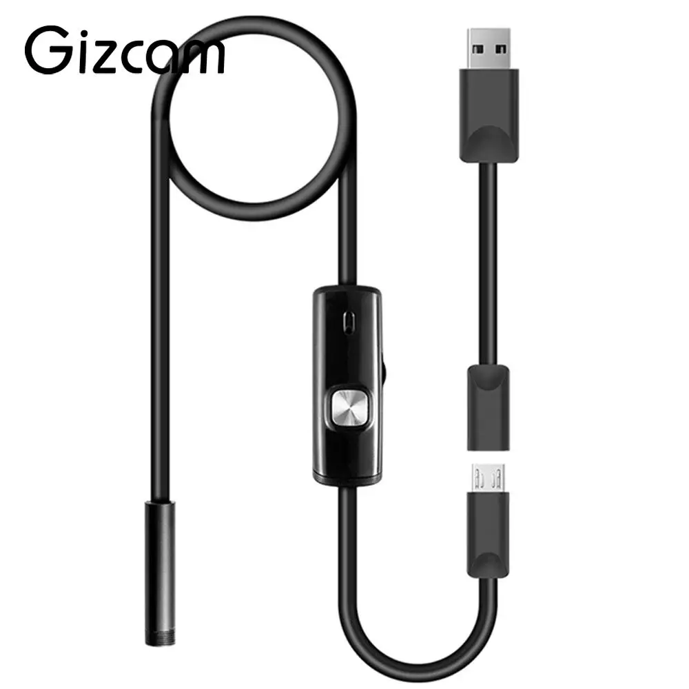 Камера Эндоскоп Gizcam водонепроницаемая камера Бороскоп с микро usb 7 мм 1 м|camera