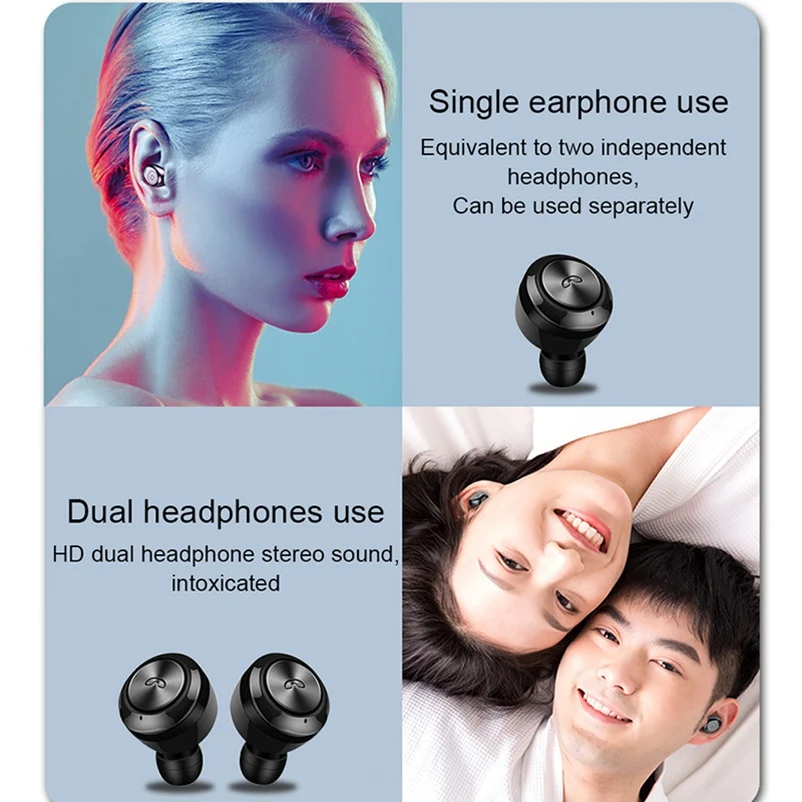 TWS наушники Bluetooth 5 0 Беспроводные Игровая стереогарнитура Handsfree Мини Спортивные