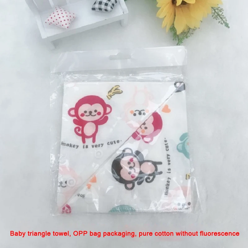 1 шт. треугольный нагрудник для малышей слюнявчик полотенце с мультяшным