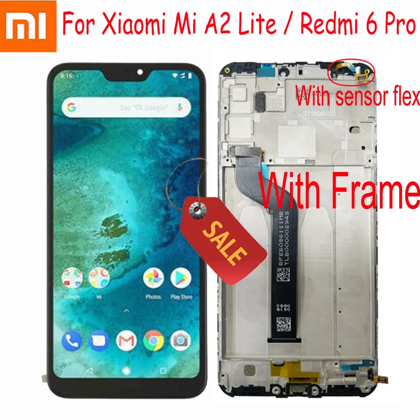 ЖК дисплей для Xiaomi Mi A2 Lite с сенсорным экраном 5 84 дюйма и дигитайзером в сборе