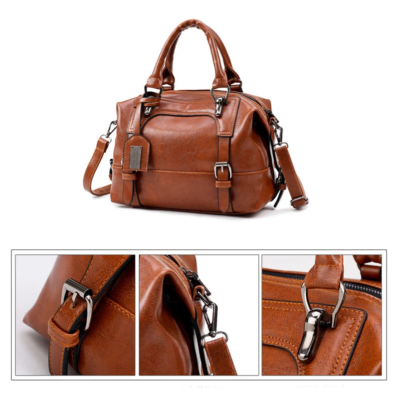 Женская Ретро модная сумка из искусственной кожи металлическая