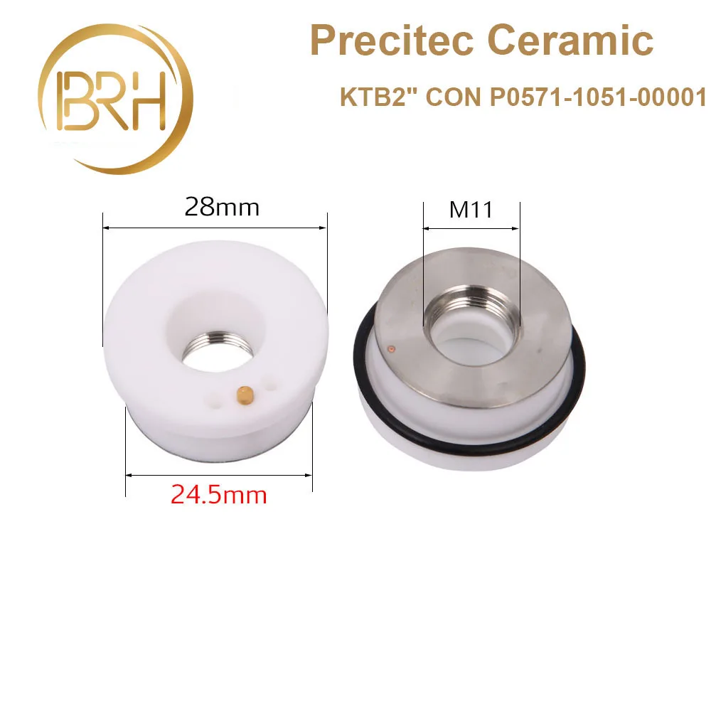 10 шт./лот Precitec/WSX керамические насадки держатель KTB2 CON P0571 1051 00001 для Precitec HSG