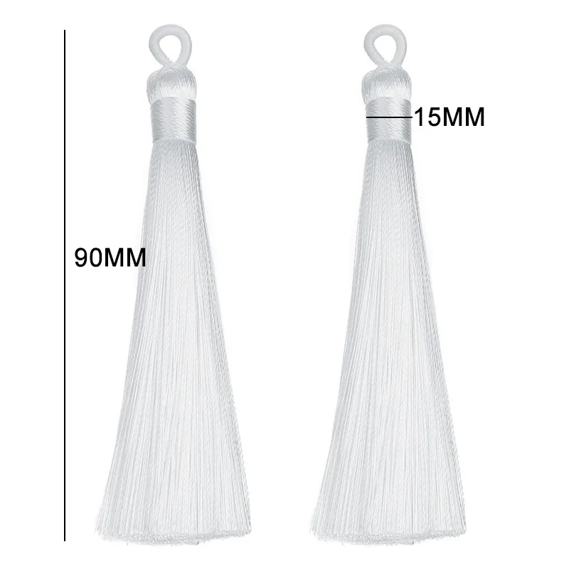 LINSOIR 10 шт./лот полиэстер шелк кисточки подходят для сережек амулеты в поисках