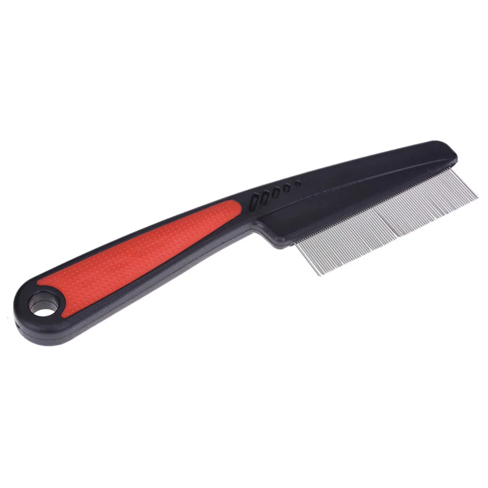 Собака гребень удалить блох вшей из нержавеющей стали с рисунком собачки и