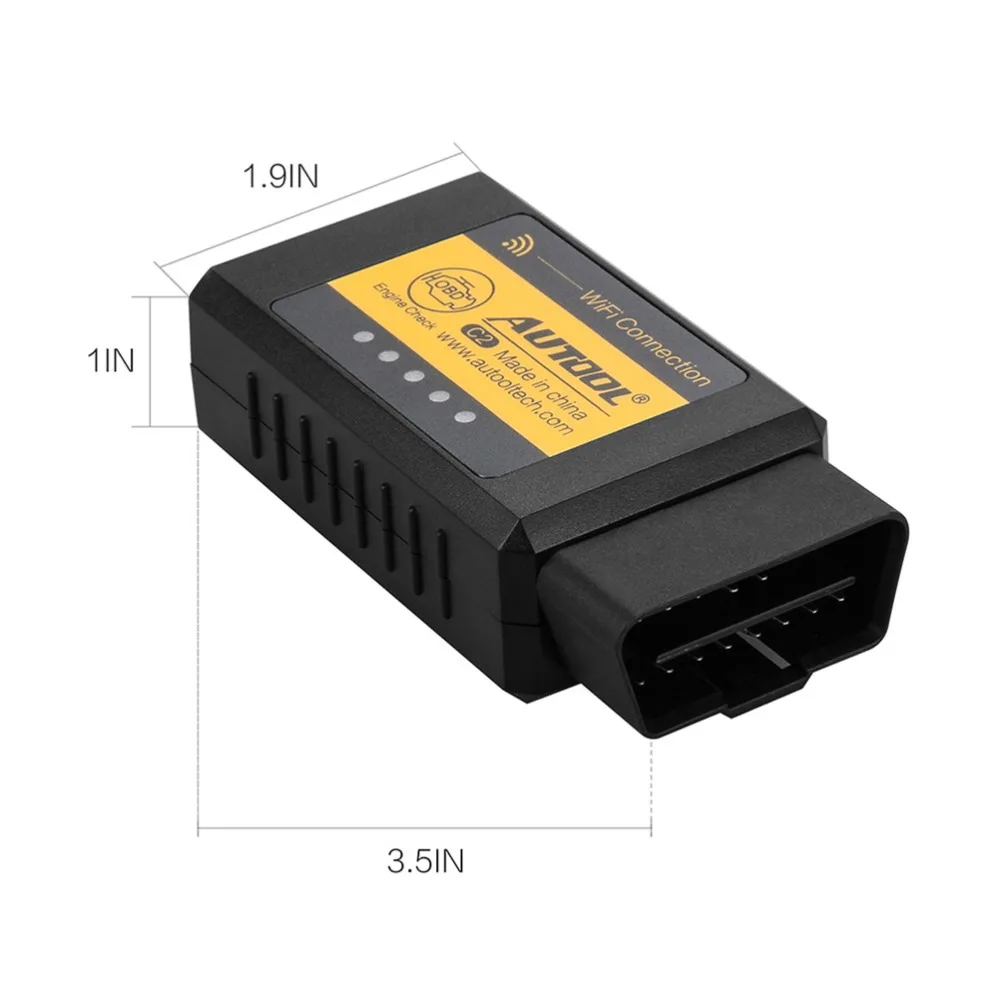 CARTOOL C2 Wi-Fi V1.5 OBDII OBD сканер Автомобильный кодов неисправностей сканирующий