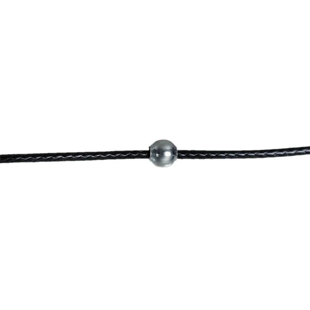 DoreenBeads Новые горячие панк тонкие черные веревки металлические бусы короткие