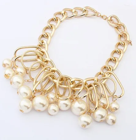 Мода европейский королевский благородный моделируется жемчужина преувеличены