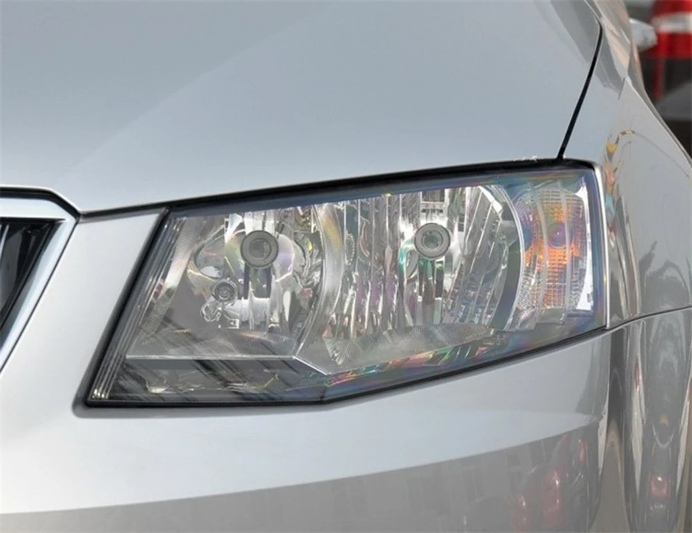 Для Skoda Octavia фар автомобиля фары прозрачные линзы для Автомобильный брелок крышка