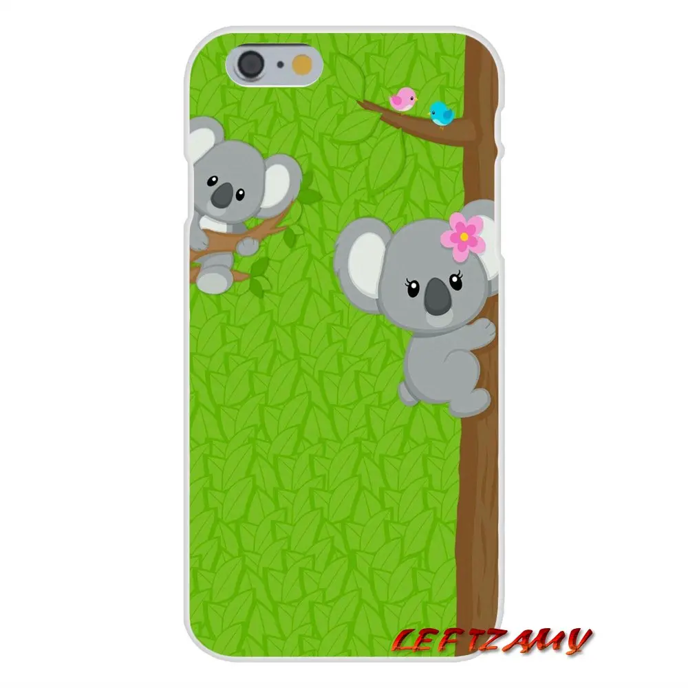 Для iPhone X 4 4s 5 5S 5C SE 6 S 7 8 Plus Аксессуары чехлы для телефонов милые Koala