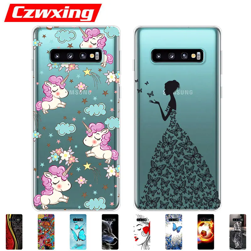 For Samsung Galaxy S10 Case S10Plus Silicone TPU Cover Phone On Plus G975F S 10 SM-G973F Soft | Мобильные телефоны и