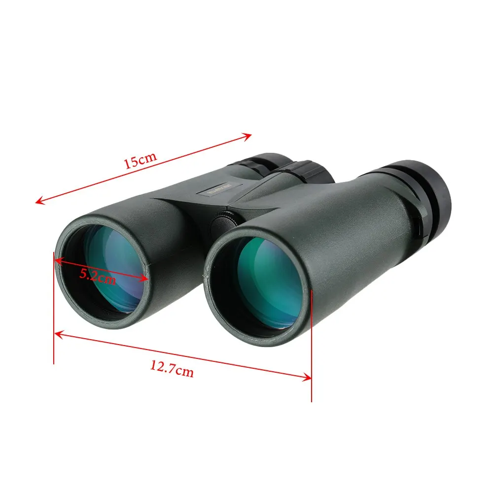 

Visionking 10X42 HD Binoculars Bak4 Roof Prism Multi-Coated Optics Waterproof Camping Hunting Bird Watching Telescope