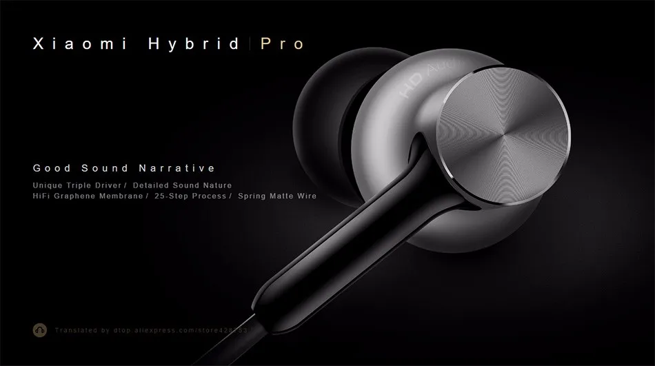 xiaomi mi In-Ear Hybrid Pro HD наушники с шумоподавлением mi наушники для xiaomi mi6 Red mi 4 huawei iPhone