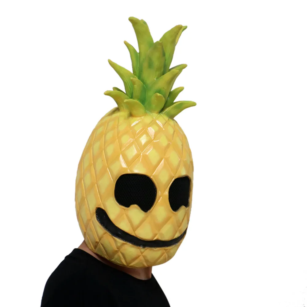 Halloween Toys Jokes Adult Latex Pineapple Face Mask 38CM Horror Party Child Scary | Игрушки и хобби