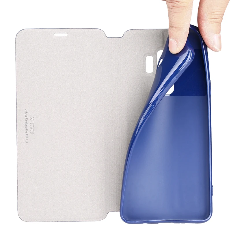 X-Level чехол для Samsung Galaxy S8 S9 Plus Note 8 откидная Складная подставка из искусственной