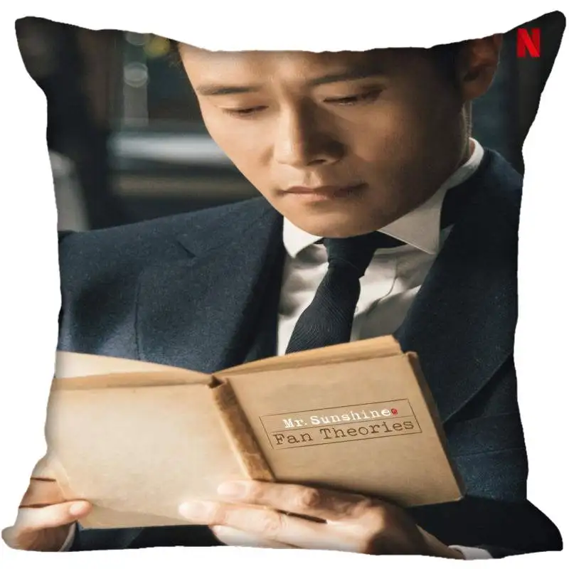 9 На заказ Kpop Lee Byung hun печатные квадратные шелковые наволочки 40x40 см, 35x35 см одна сторона атласная Наволочка логотип - Цвет: 9