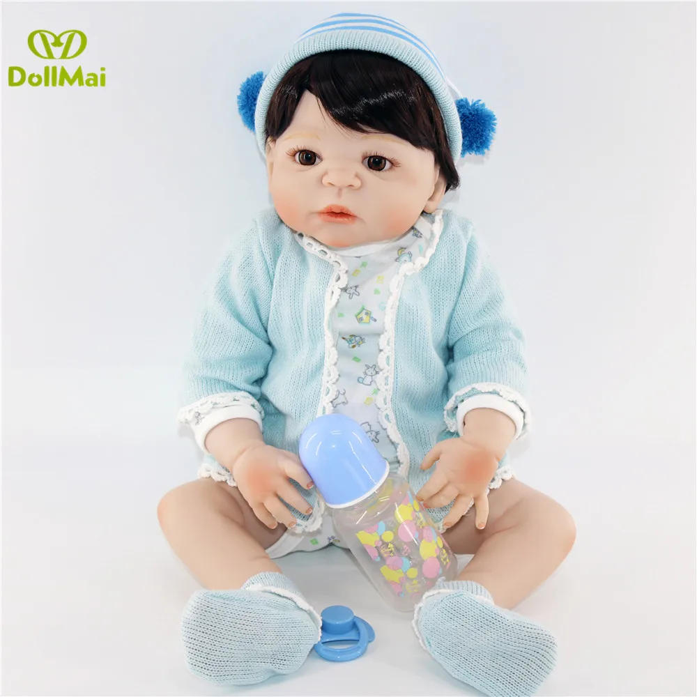 Силиконовые куклы reborn 22 &quotподдельная Детская кукла для девочек и мальчиков
