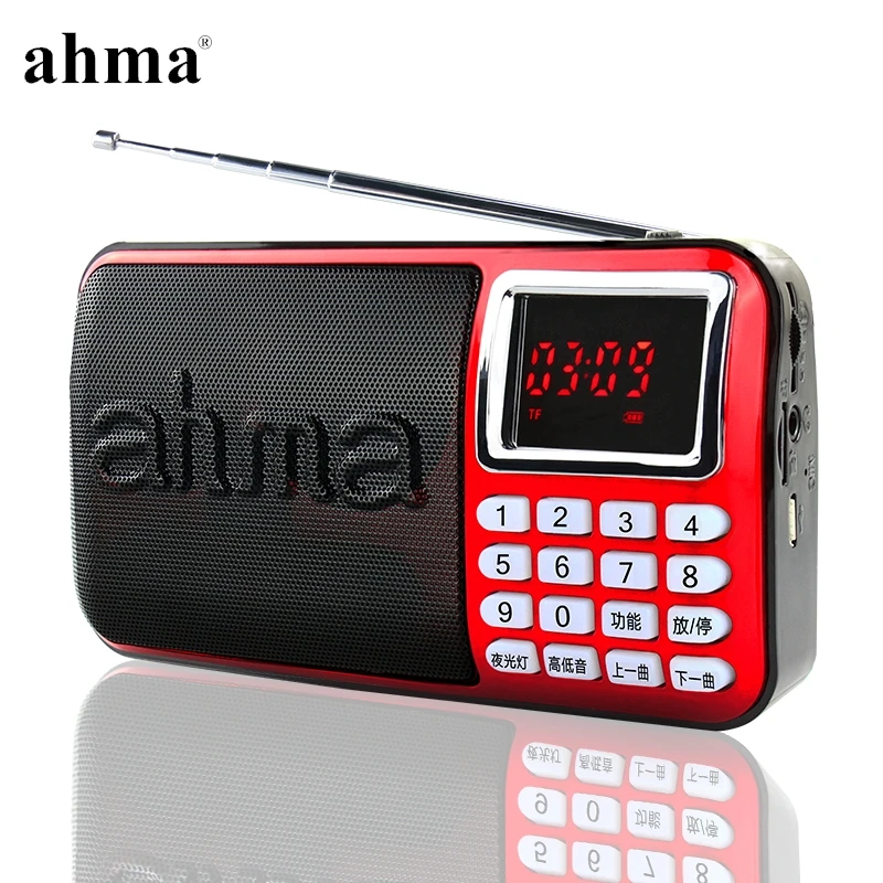 Ахма 138 Мини Радио FM Портативный Стерео Аккумуляторная Цифровой MP3 Player Pocket С